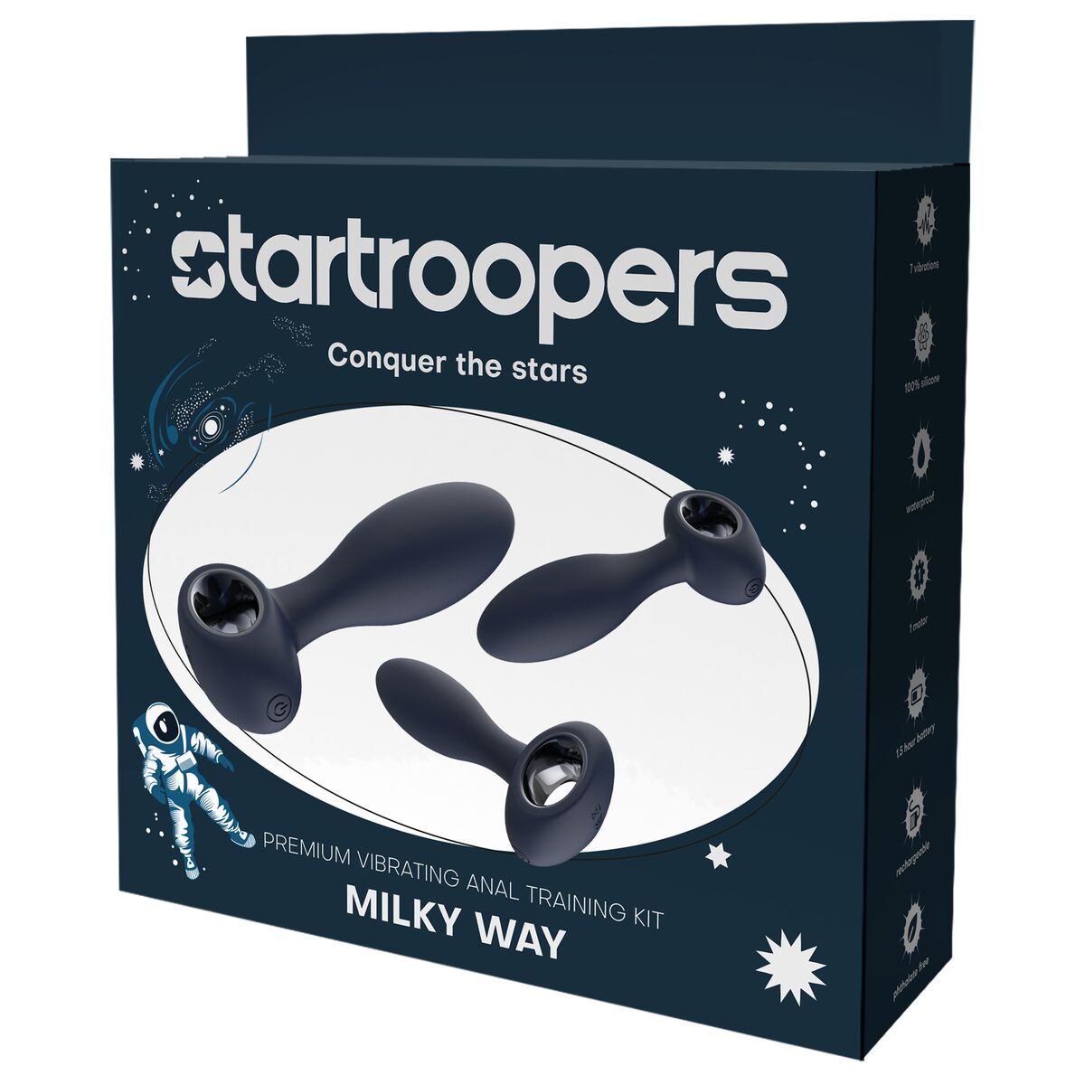 Plug Anal Dream Toys STARTROOPERS  Bleu 3 Pièces